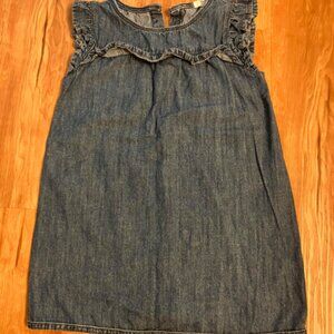 Denim blue dress for girls Size 6 (116cm)